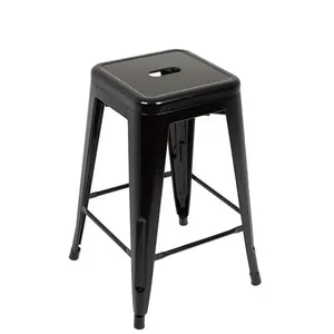 Banqueta Industrial Medium Preta