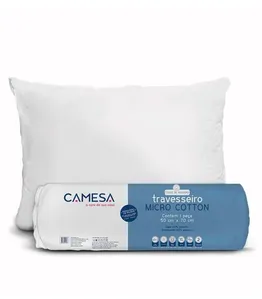 Travesseiro Micro Cotton Rolinho Camesa Branco UN / Branco