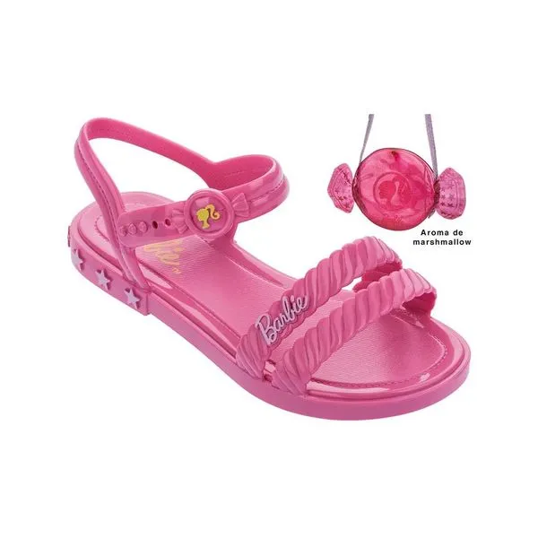 Sandália Barbie Candy Bag Inf Rosa Médio 30