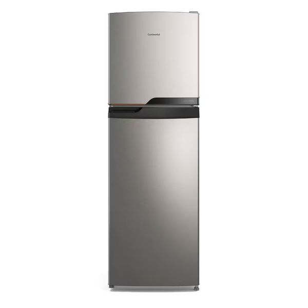 Geladeira TC45S Frost Free Duplex 400L Inox Look Econômica Controle Eletrônico Continental Prata / 220V