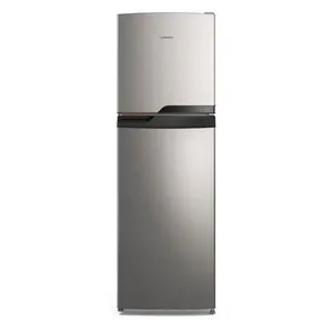 Geladeira TC45S Frost Free Duplex 400L Inox Look Econômica Controle Eletrônico Continental Prata / 220V