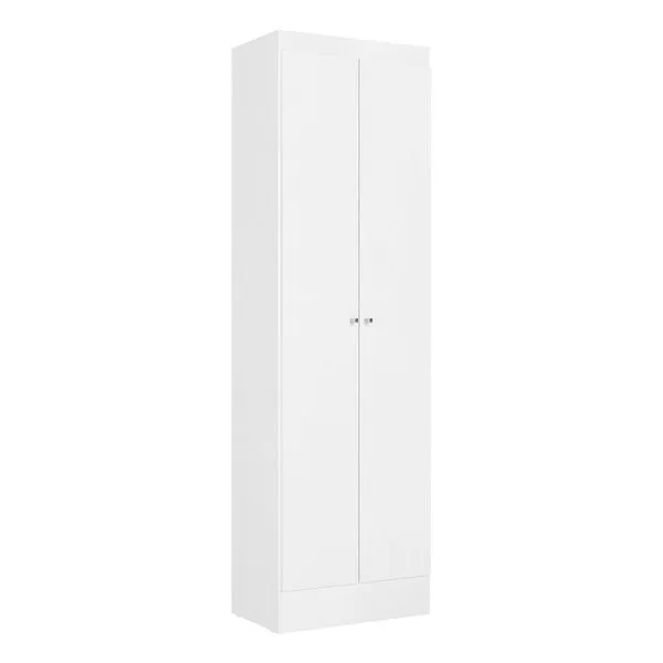 Armário Multiuso Sapateira THB Space com 2 Portas 5 Prateleiras Branco