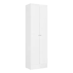 Armário Multiuso Sapateira THB Space com 2 Portas 5 Prateleiras Branco