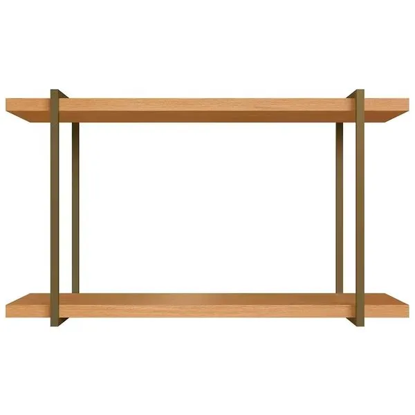 Nicho Genialflex Infinity com 2 Prateleiras 80cm de largura Savana Marrom