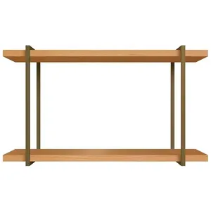 Nicho Genialflex Infinity com 2 Prateleiras 80cm de largura Savana Marrom