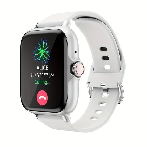 Relógio Inteligente DESERTCAT Pulseira de Silicone À Prova D'Água Branco