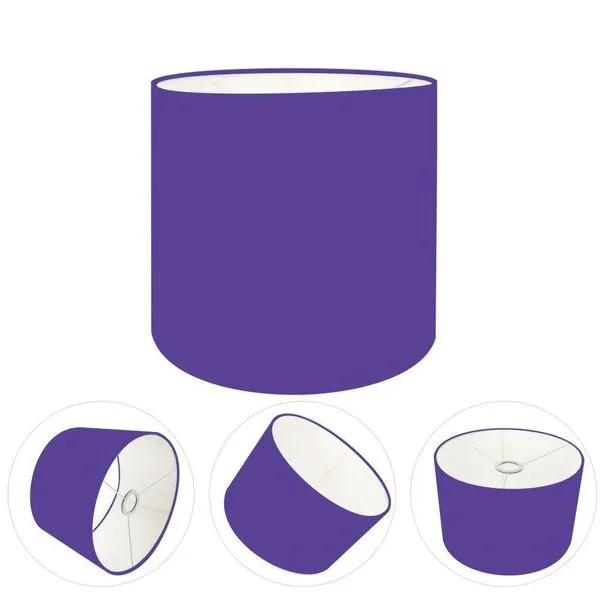 Cúpula Abajur Cilíndrica Cp-7008 ø20x25cm Roxo