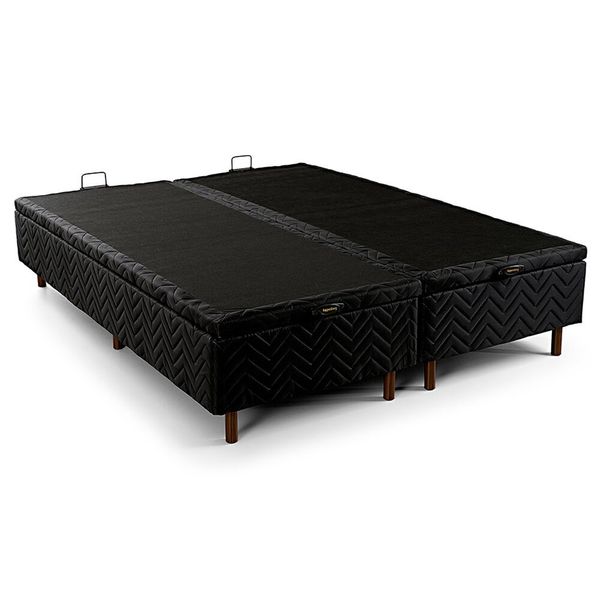 Base para Cama Box Queen Baú Kappesberg 158x198 BAU014 Preto