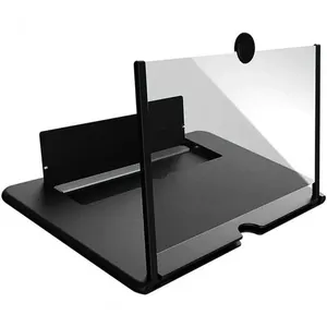 Amplificador De Tela Para Telefone Celular 3d De 12 Polegadas Preto