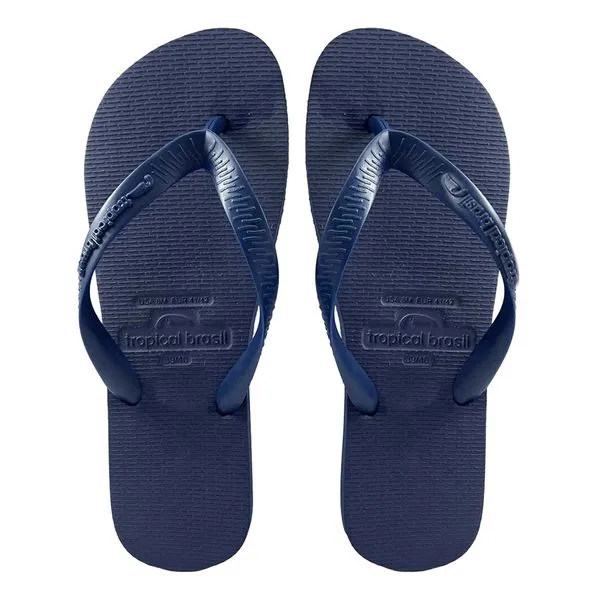 Chinelo Tropical Brasil Unissex Bicolor Azul Marinho/Azul 43/44