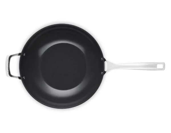WOK LE CREUSET COM ALÇA NON-STICK CERAMIC ESSENTIAL 30CM 51318300010298