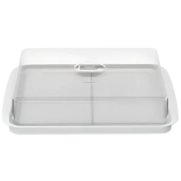 Porta Frios Duplo Branco Com Tampa Transparente Cozy - 10180-3007 - Coza
