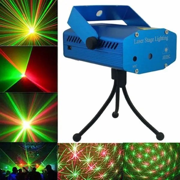 Mini Laser Led Projetor Raio Holográfico Dj Festa