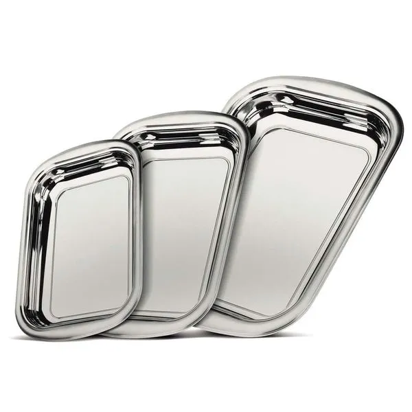 Conjunto de Assadeiras Tramontina Inox Cosmos 3 Peças Inox