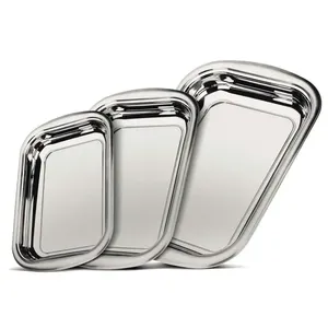 Conjunto de Assadeiras Tramontina Inox Cosmos 3 Peças Inox