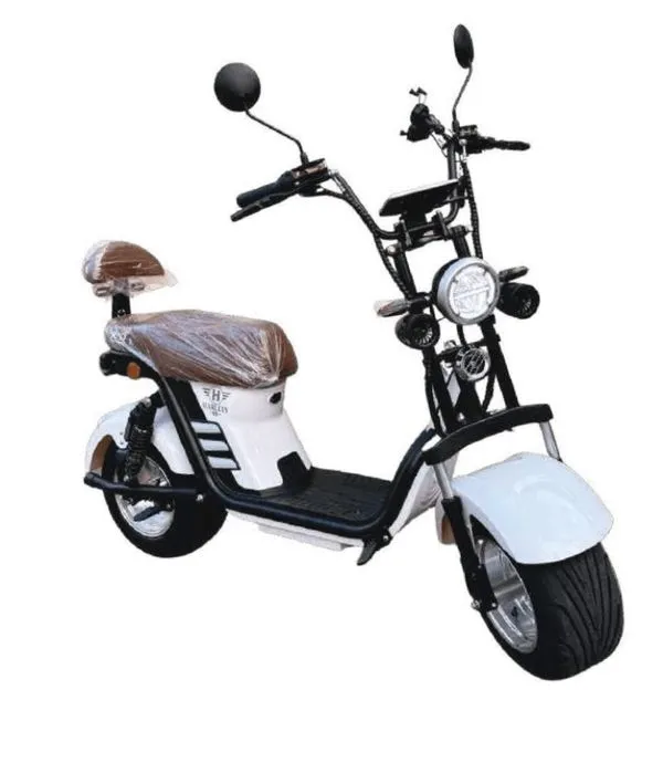 MOTONETA ELÉTRICA HARLEY 16 FAN BRANCA - DESMONTADA