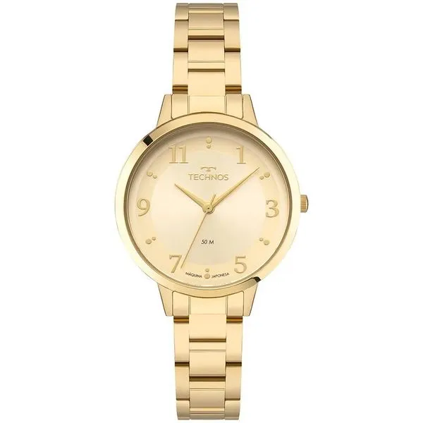 Relógio Technos Feminino Ref: 2035nby/1x Elegance Dourado
