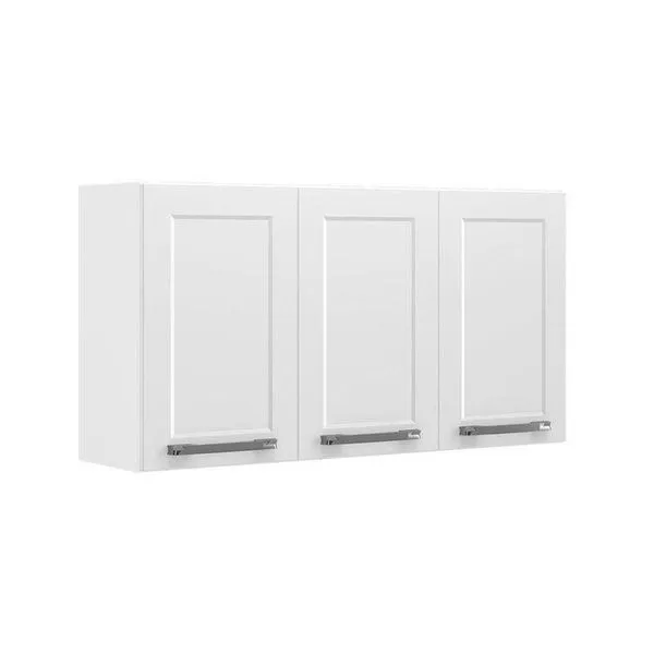 Armário Aéreo De Cozinha Branco 3 Portas Florença