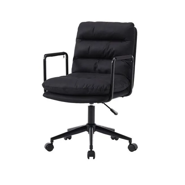 Cadeira Escritório Arizona Rivatti Pu Preto Base Preto