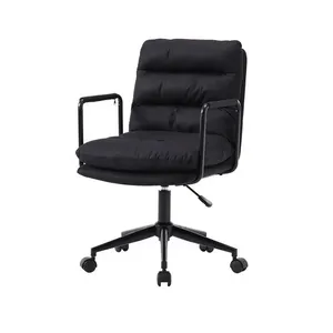 Cadeira Escritório Arizona Rivatti Pu Preto Base Preto
