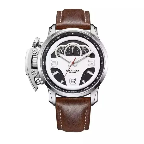 Relógio Reef Tiger 2105-YB Sapphire Crystal À prova de Água 8