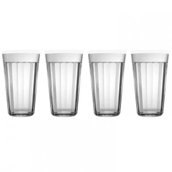 Conjunto de Copos Americanos Nadir 450 ml 4 peças Transparente