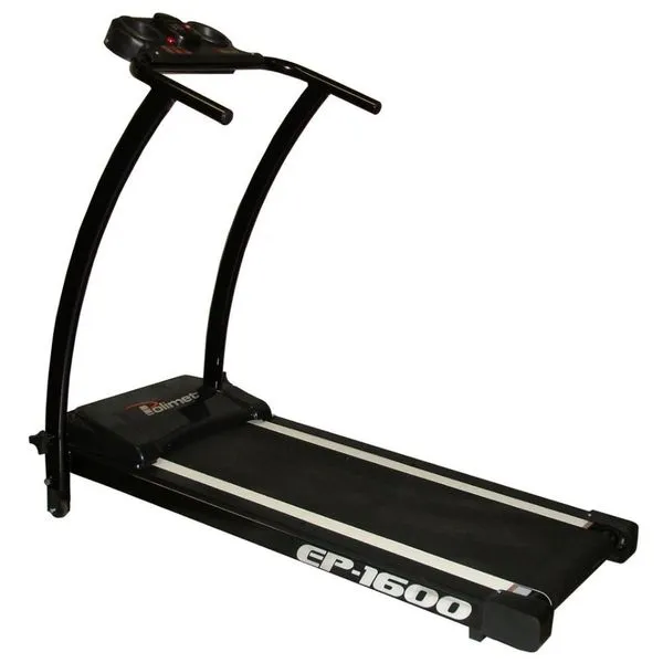 Esteira Elétrica Polimet EP-1600 Dobrável Preto / Bivolt
