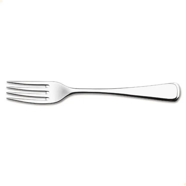 Kit 12 Garfo Para Sobremesa Tramontina Mônaco Em Aço Inox Acabamento Alto Brilho Com Detalhes No Cabo