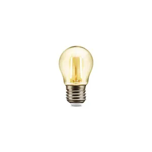 Lâmpada De Filamento Led G45 2W 2.200K Âmbar Bivolt