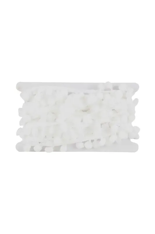 Fita Pompom Le 1,8cmx9,1m Branco