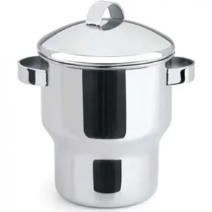 Cuscuzeira com Alça Forma em Aço Inox 1,3 L Inox