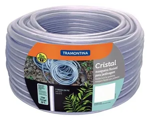 Mangueira Cristal Tramontina em PVC 1 Camada 50 Metros