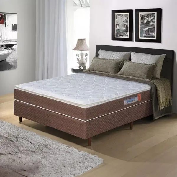 Cama Box de Casal Umaflex Berlim com Pillow Top e Molas Ensacadas n/a