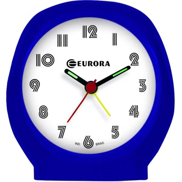 Despertador Quartz Eurora Ref: 2696-011 Azul Redondo