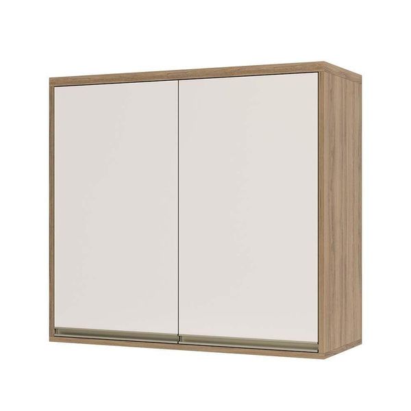 Armário Aéreo 80cm 2 Portas 1 Prateleira Mel Vanilla