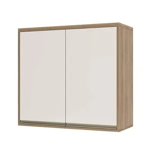 Armário Aéreo 80cm 2 Portas 1 Prateleira Mel Vanilla