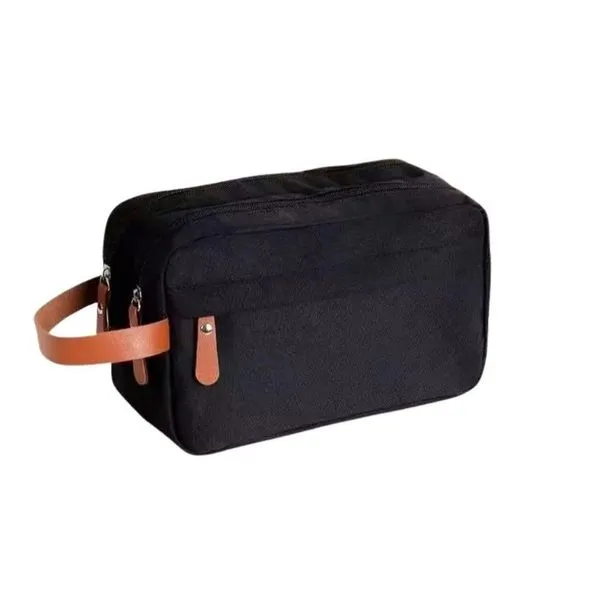 Bolsa Necessaire Organizadora Multifuncional Portátil Viagem Trabalho Impermeável Cor:preto