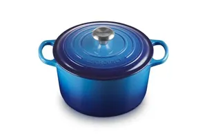 PANELA REDONDA LE CREUSET FUNDA SIGNATURE AZURE BLUE 24CM 21195242202430