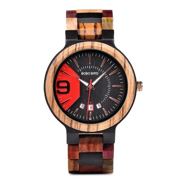 Relógio Masculino BOBO BIRD WQ131 À Prova D'Água