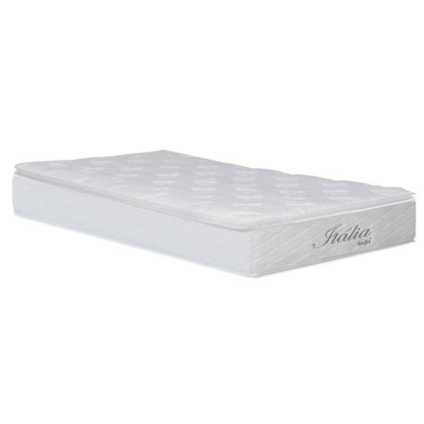 Colchão para Cama Solteiro Itália Pillow Top e Molas Ensacadas 26 x 88 x 188 cm Umaflex Branco