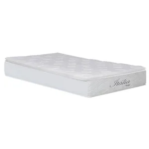 Colchão para Cama Solteiro Itália Pillow Top e Molas Ensacadas 26 x 88 x 188 cm Umaflex Branco