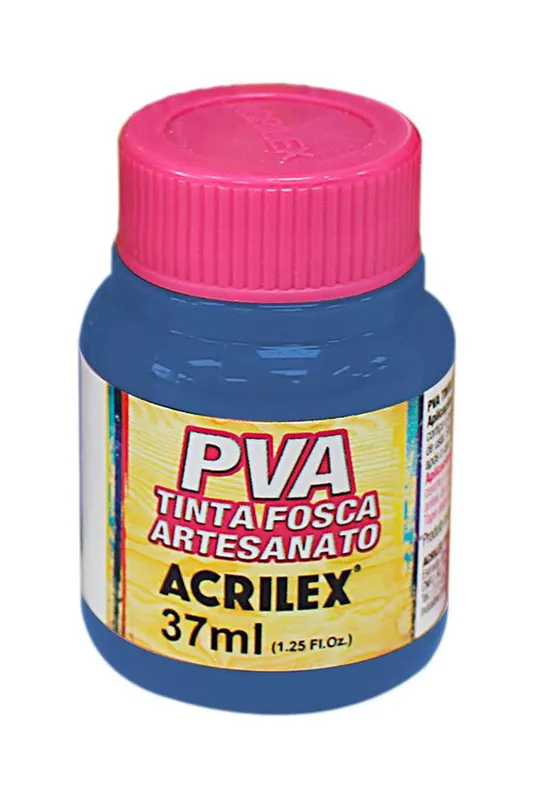 Tinta Pva Fosca para Artesanato 37ml Azul Turquesa