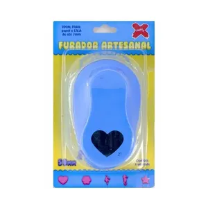 Furador Eva 50mm Coração Blister