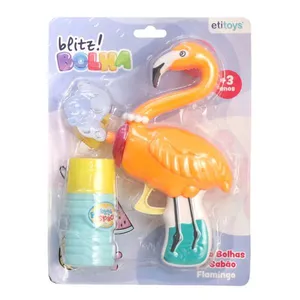 Brinquedo Lança Bolhas Etilux Flamingo à Ficção - Item Sortido