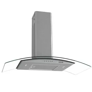 Coifa Nardelli De Parede Clean Vidro Curvo Kromanox 90cm Kromanox 110V