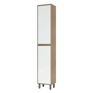 Paneleiro 40 Cm 2 Portas De Abrir Mel Vanilla C/Branco