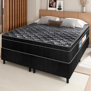 Cama Box Queen Portobel + Colchão Queen Portobel Diplomata Orthopedic com Espuma D-45 65x158x198 cm n/a