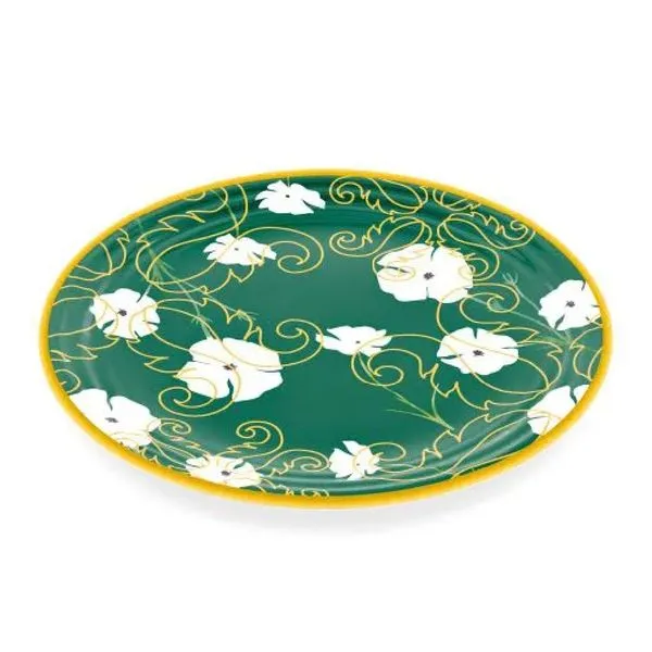 PRATO DE JANTAR GUZZINI FUSION 27CM EM MELAMINA VERDE 28193152