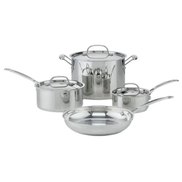 CONJUNTO CUISINART CHEF'S CLASSIC 7 PEÇAS EM AÇO INOX 77-7P1
