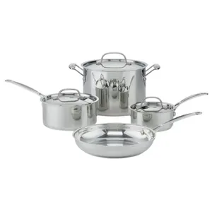 CONJUNTO CUISINART CHEF'S CLASSIC 7 PEÇAS EM AÇO INOX 77-7P1